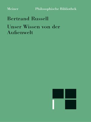 cover image of Unser Wissen von der Außenwelt